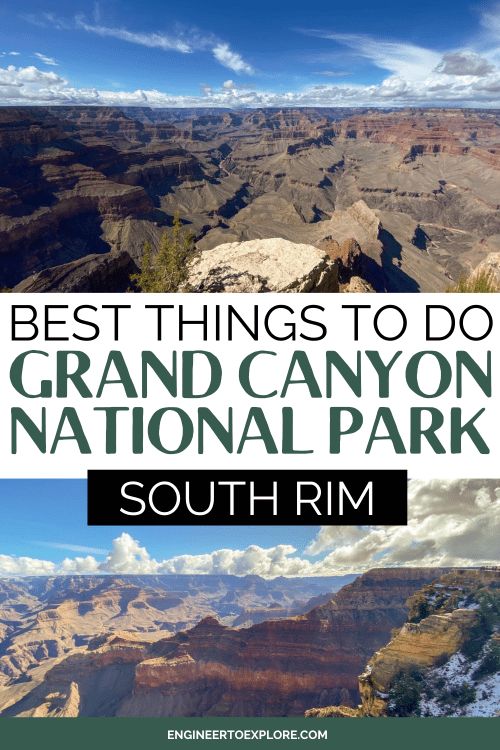 things to do at the grand canyon south rim