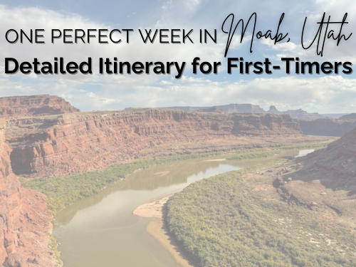 one week in moab utah