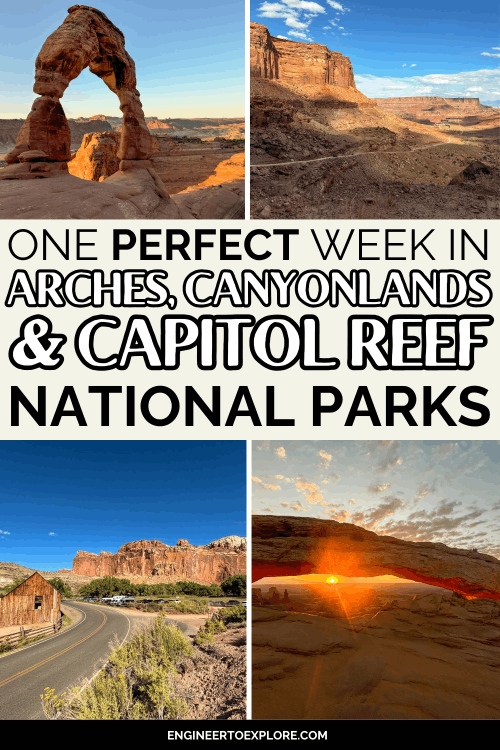 arches canyonlands capitol reef road trip