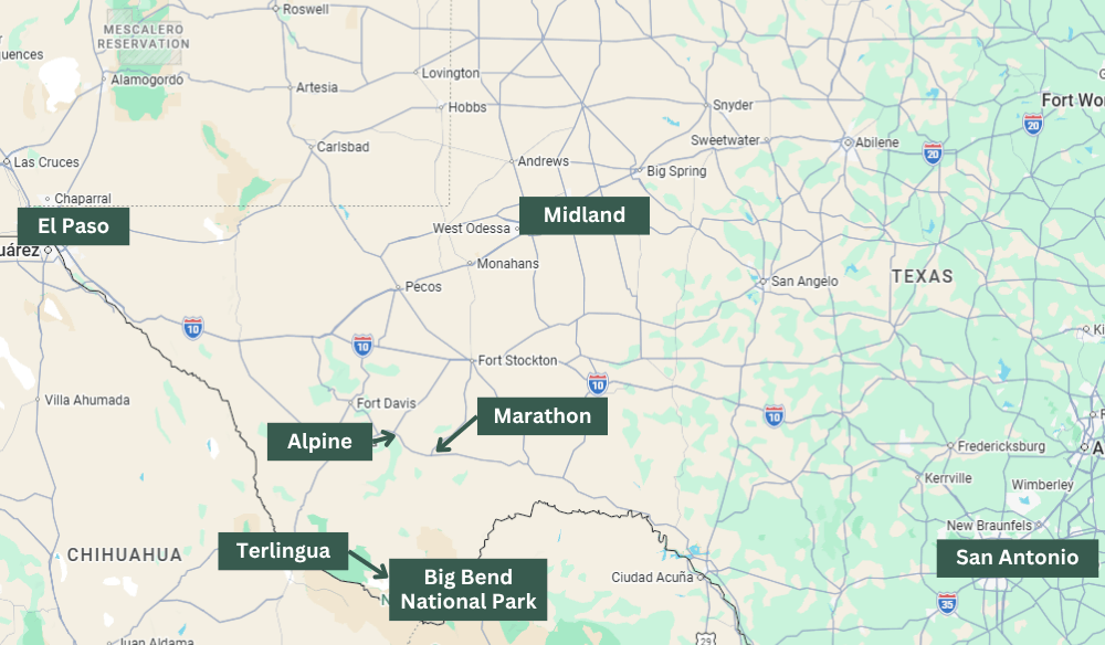 big bend map