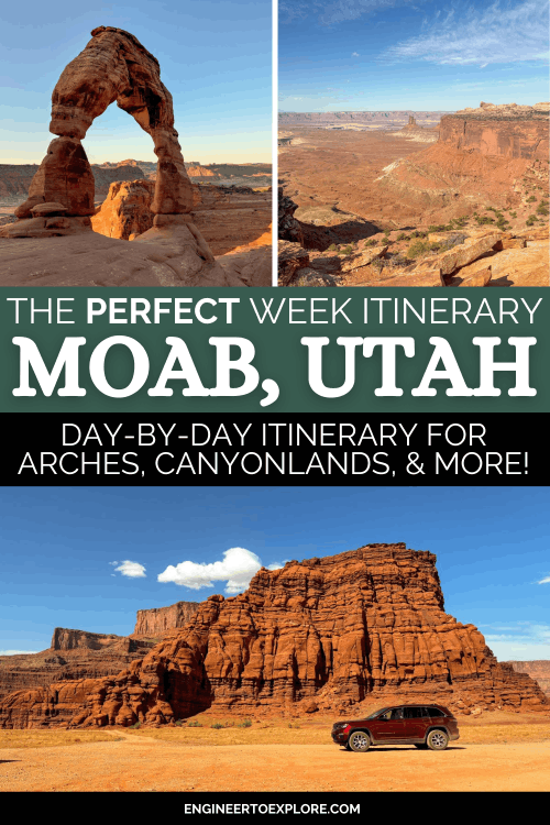one week in moab itinerary