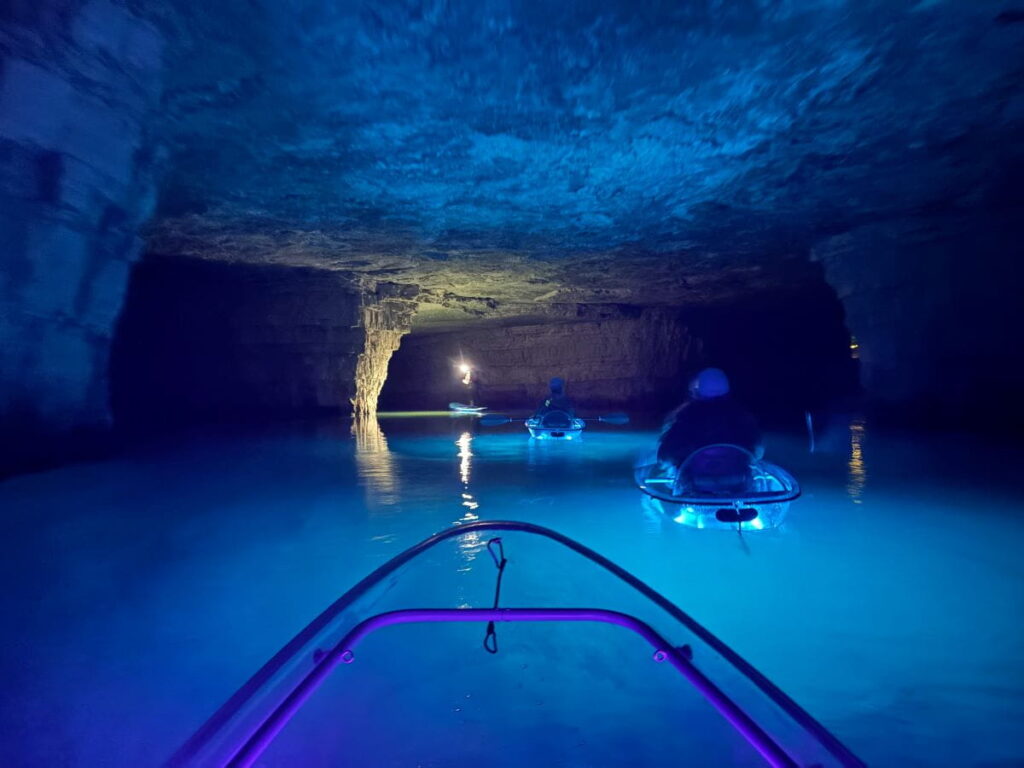 the gorge underground kayaking